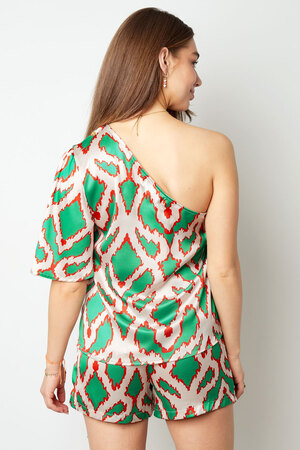 One-shoulder top tropical bliss - green h5 Picture9